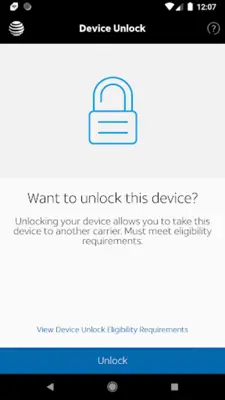 AT&T Device Unlock android App screenshot 1